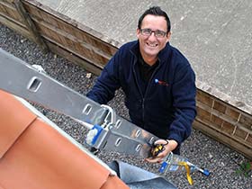 Jack, one of our Sacramento roofing contractors is on his way on inspecting a newly installed roof